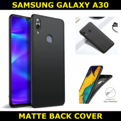 Silicone Soft Case For Samsung Galaxy A30 SM-A305F Matte Back Cover Ultra Slim Fit and Sophisticated in Look